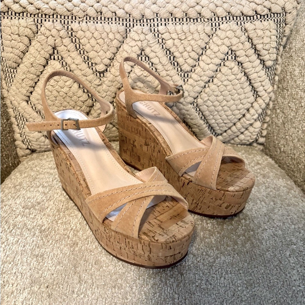 In excellent condition! Schutz platform sandal